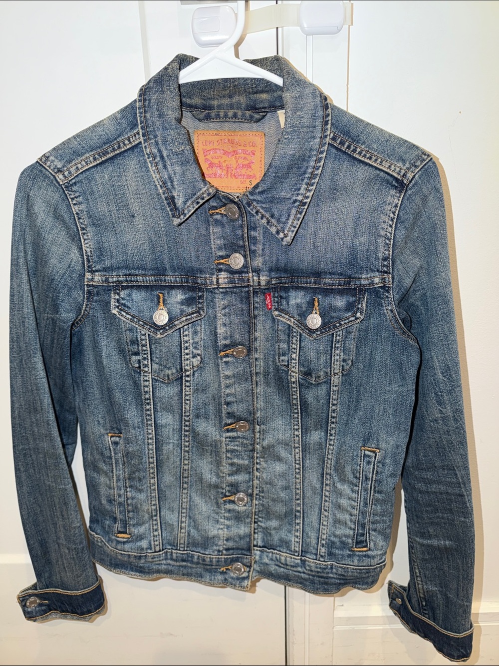 Levi's Vintage-Inspired Washed Blue Denim Jacket